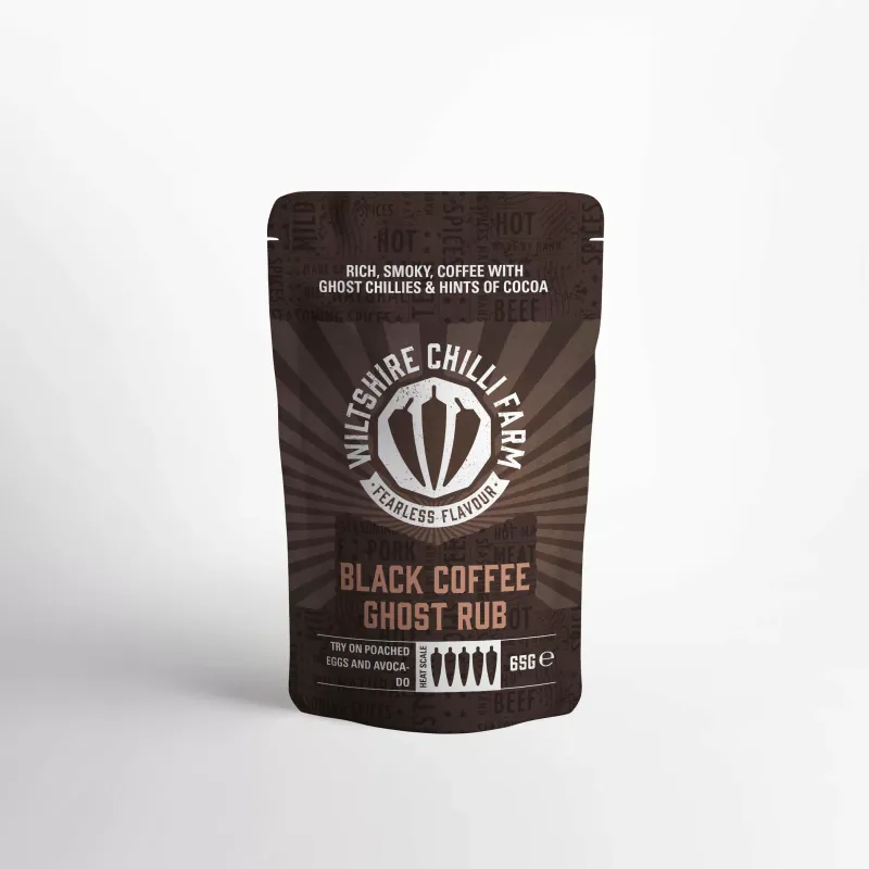 Coffee & Ghost Pepper Seasoning Rub (Heat Level 8)