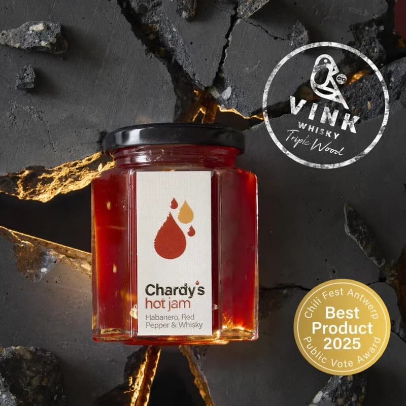 Chardy's Hot Jam - Habanero, Red Pepper + Whisky (Heat Level 5)