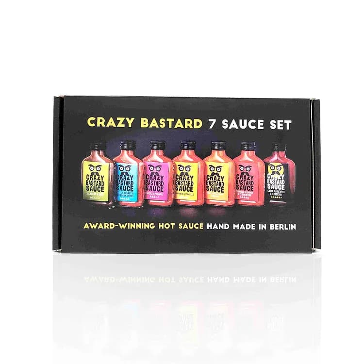 Crazy Bastard - FULL Collection X7 Sauces (Heat Levels, 3,4,5,7,10,10,10)