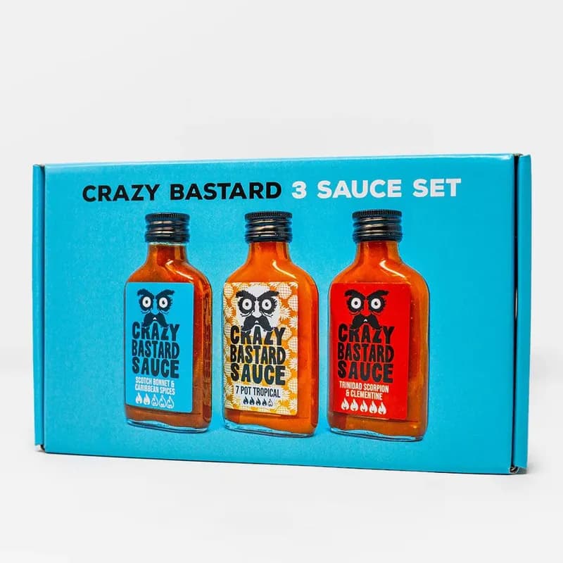 Crazy Bastard Sauce - Caribbean Edition (Heat Levels 4, 8, 10)
