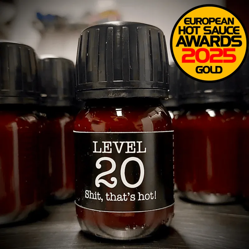 The Level 20, Shit That's Hot - SUPER EXTREME Hot Sauce - (Heat Level 20)