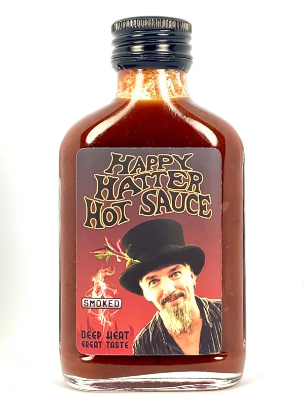 Happy Hatter Hot Sauce - SMOKED (Heat Level 6)