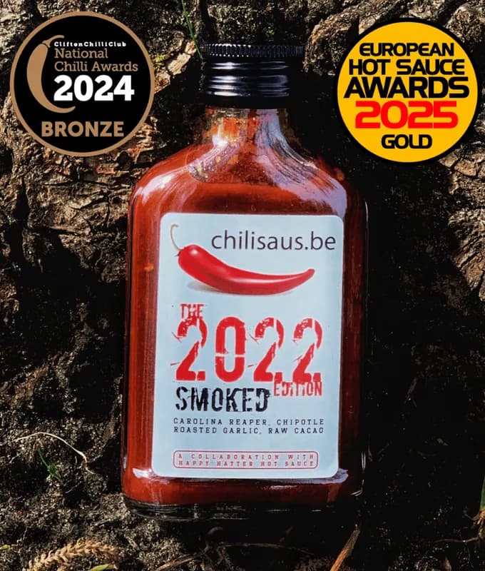 Chilisaus.be - The 2022 Edition "CHOCOLATE SMOKED" (Heat Level 10)